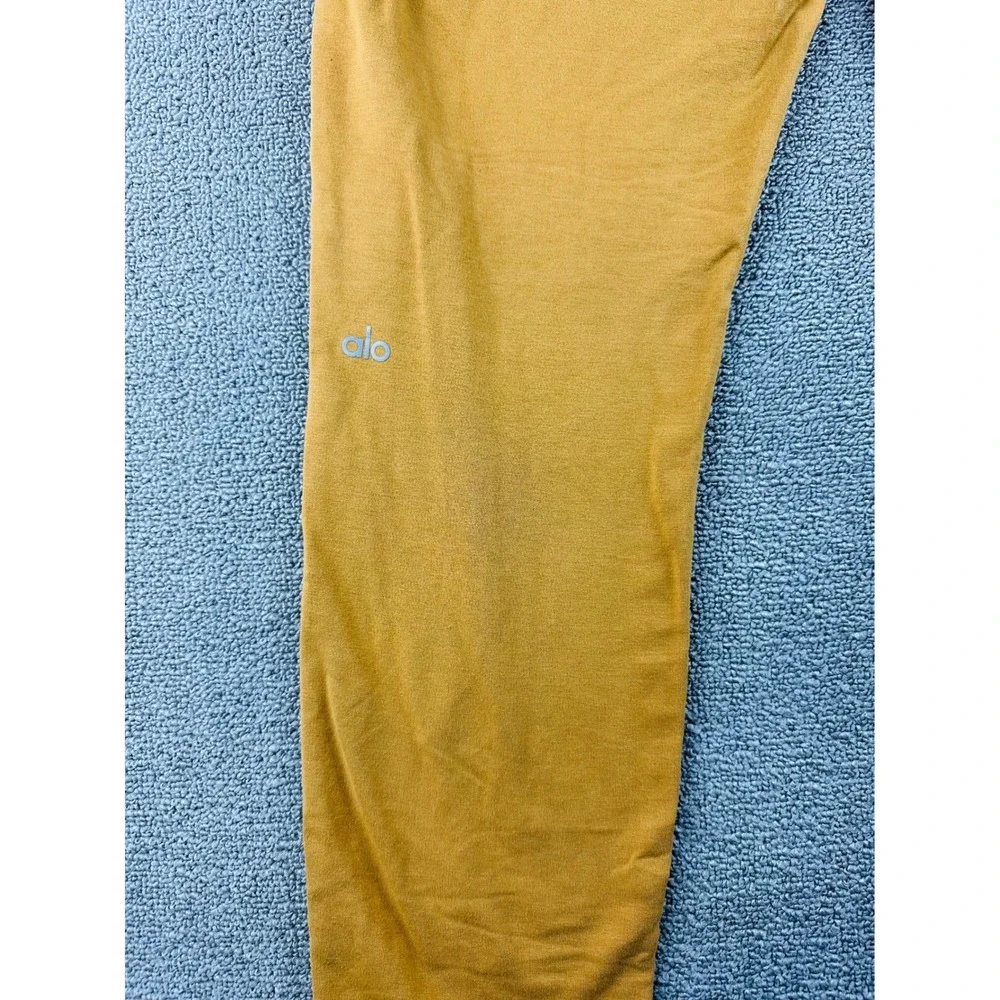 Alo Yoga‎ Urban Moto Joggers Women S Yellow Sweatpants Athleisure Streetwear